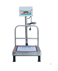 SHINE DIGITAL SCALE SHINE Digital 500KG Capacity 50GM Accuracy, Flatform Weighing Machine Digital for Shop, Commercial and Industrial Pan Size - 450X550 MM, (18X22 Inches)