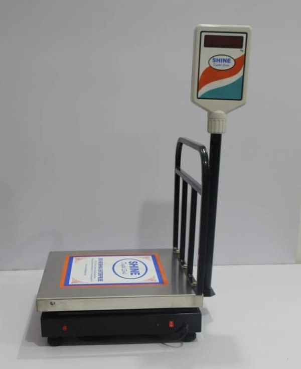 SHINE DIGITAL SCALE SHINE Digital Counter Table Top Bench Weighing Scale Pan Size - 350X350 MM - Cap - 50KG/5GM