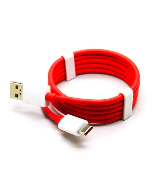 Unique Type C Dash Charging USB Cable for Fast Charging & Data Transfer (Red, 1 Meter)
