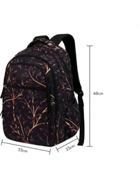 Backpacks for Women, 37L, Stylish and Trendy Casual College Backpacks for Girls, Water Resistant and Lightweight Bag for Office and Travelling - Black, 36 Ltrs