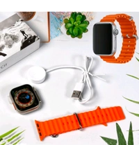 T800 Smart Watch 49mm with Bluetooth Call - Burning Orange, 49 MM