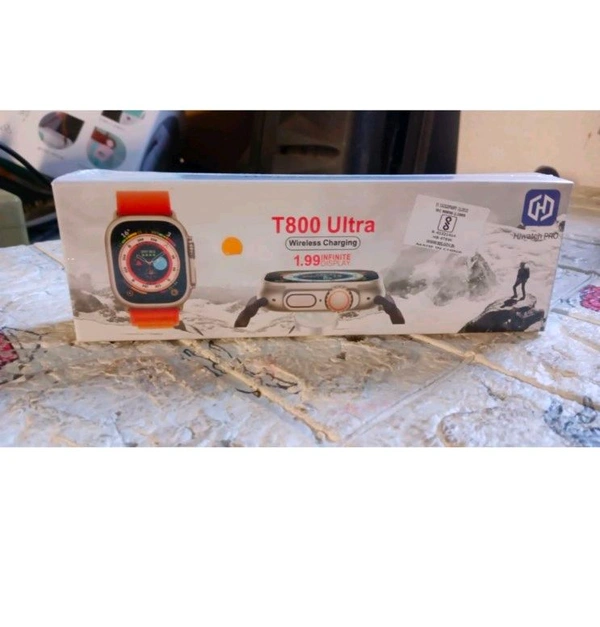 T800 Smart Watch 49mm with Bluetooth Call - Burning Orange, 49 MM