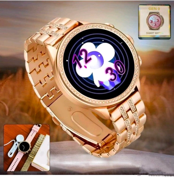 Gen 9 Diamond Strap Latest Smartwatch HD Display 2 Straps (1 Set)