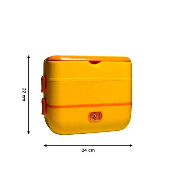 2Layer Electric Lunch Box for Office, Portable Lunch Warmer with Removable 4 Stainless Steel Container.