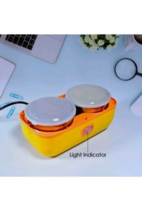2Layer Electric Lunch Box for Office, Portable Lunch Warmer with Removable 4 Stainless Steel Container.