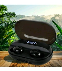 Tws Dual Pairing Earbuds with Mic Advanced ENC, Long Playtime Headset - Black