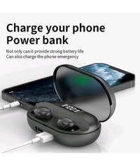 Tws Dual Pairing Earbuds with Mic Advanced ENC, Long Playtime Headset - Black