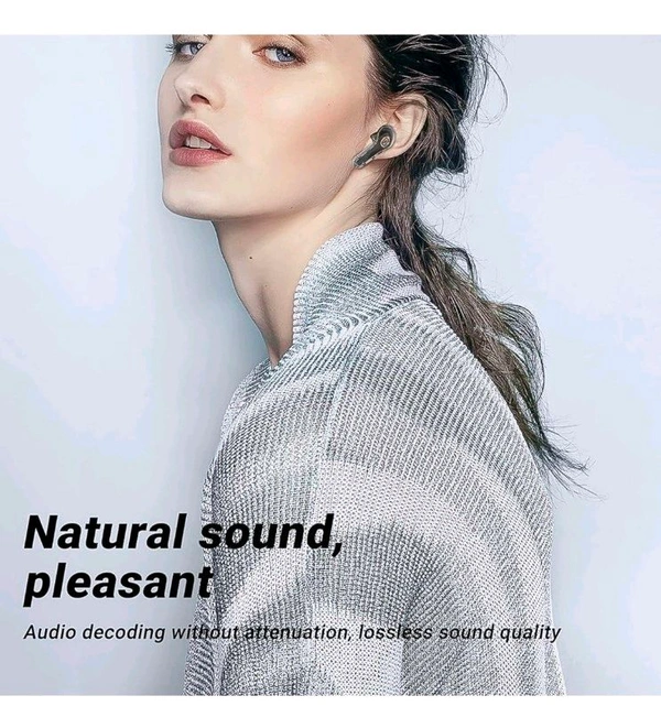 Bluetooth Headphones, Wireless Bluetooth 5.3 In-Ear with Microphones, 200mAh Battery, Transparent LED Display, ENC Noise Cancelling Earbuds, Earphones (1 Pc)