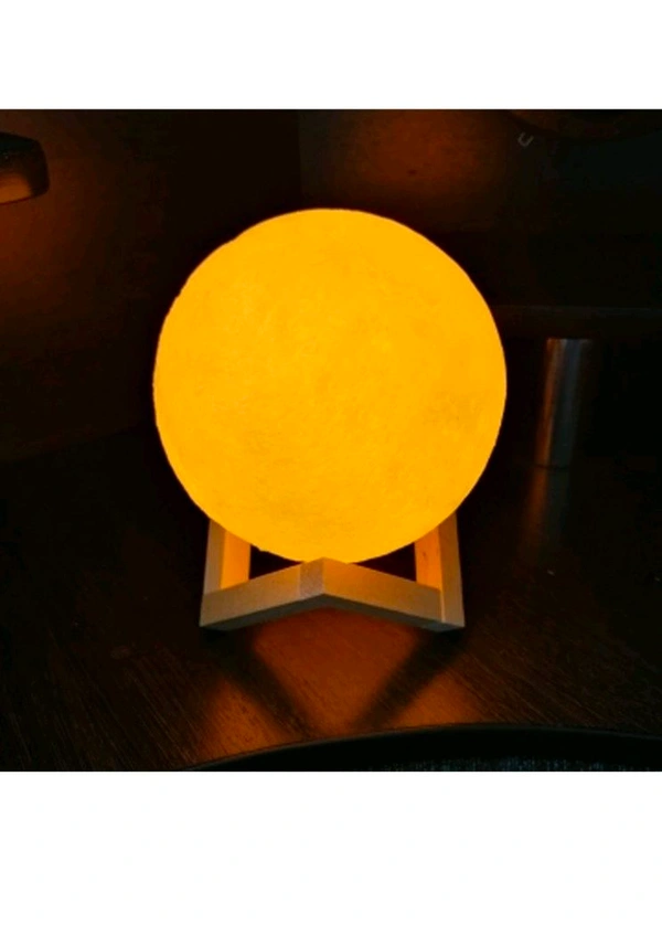 ALL DECORATIVE LIGHTS|| DROP DOWN MENUS|| - 3D Power Moon Lamp with Touch ControlAdjust Brightness / One color