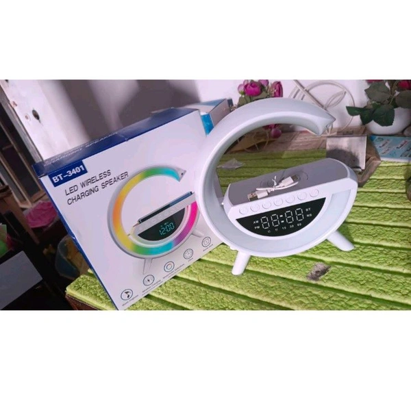 ALL DECORATIVE LIGHTS|| DROP DOWN MENUS|| - G Lamp Speaker - 3-in-1 Bluetooth Speaker with Fast Wireless Charging (1 Pc)