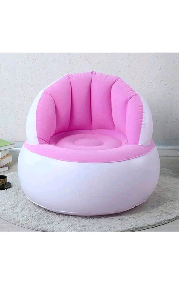 Kids inflatable sofa chair with backrest & Foot Air Pump with Hose (1 Set / 85x74 Cm Approx) - Wild Watermelon