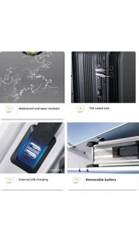 Airwheel (Ashwani Kumar G) Electric suitcase smart driving luggage electric suitcase scooter with removable battery speed (1 Pc)