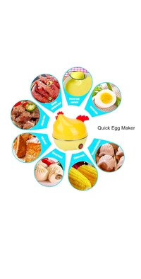 Electric Egg Boiler, Chicken Shaped Egg Kettle / Cooker, Multifunction Fast Egg Kettle Chicken Shaped, Mini Breakfast Machine with Auto Shut-off and (1 Pc)