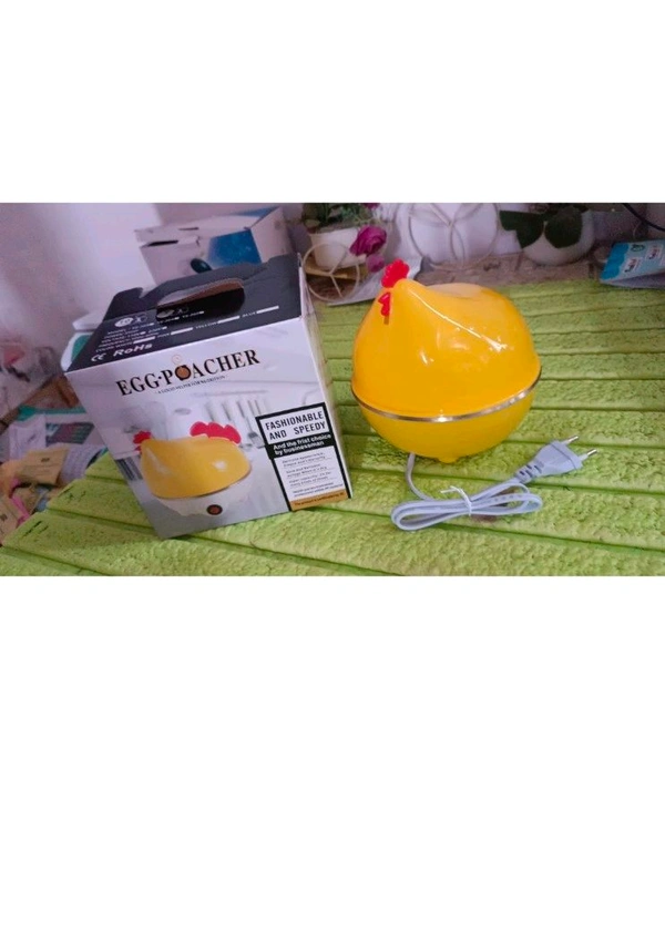 Electric Egg Boiler, Chicken Shaped Egg Kettle / Cooker, Multifunction Fast Egg Kettle Chicken Shaped, Mini Breakfast Machine with Auto Shut-off and (1 Pc)