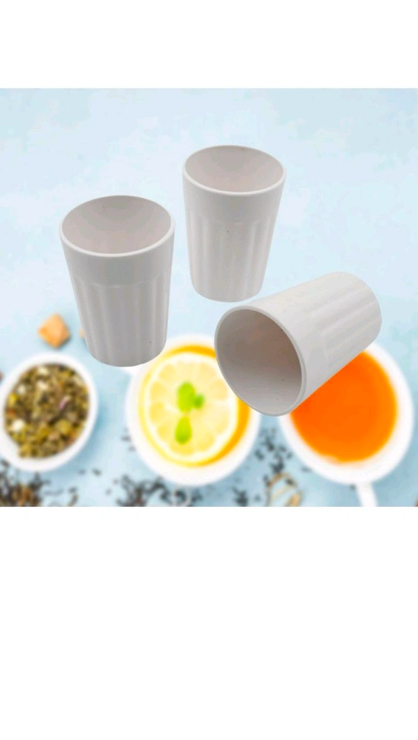 Small Plastic Coffee / Tea Cups / Glass Reusable Plastic Cup Mug Lightweight Microwavable Safe Unbreakable Camping Coffee Mugs for Tea Milk Water Juice Tea (3 Pcs Set)