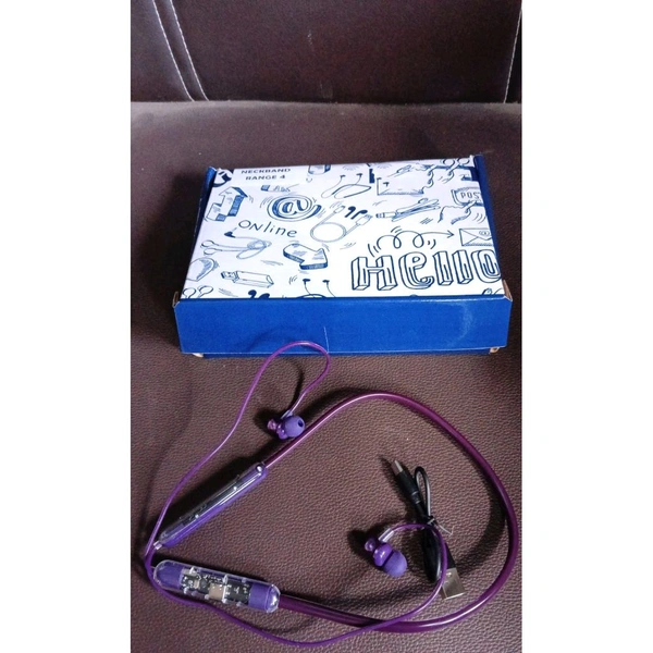 Tecsox Bluetooth Headphone Neckband Sweat Resistant, Magnetic Earbuds (1 Pc)