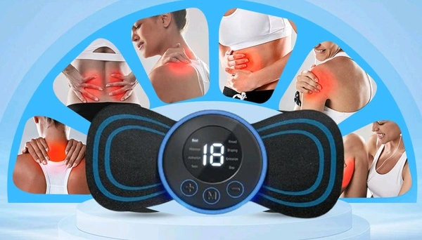 Portable USB Neck Massager Electric Neck Massager, Enhancer Mini Cervical Massager EMS Lymphatic Drainage Massage with Cable