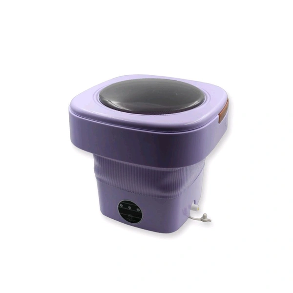 Mini Washing Machine Foldable Mini Washer with Drain Basket Portable Washing Machine Foldable for Laundry Travel Camping RV Baby Clothes