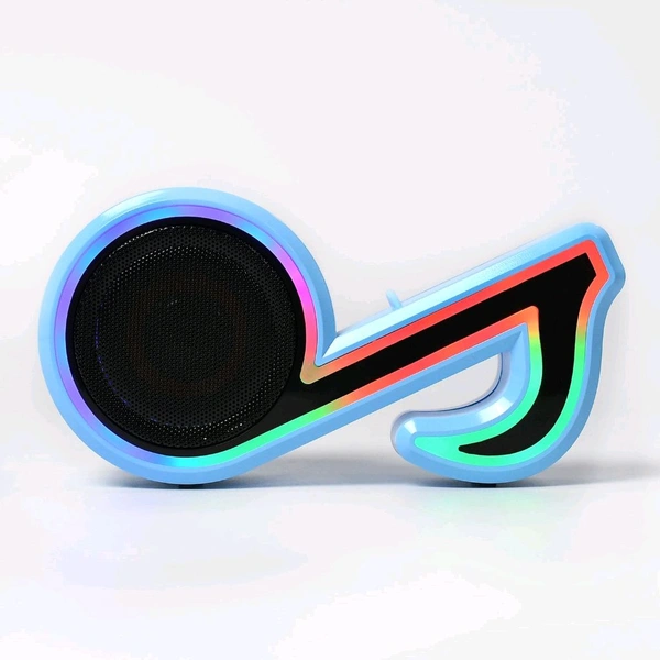 Mini Portable Music Note Shape Speaker Subwoofer Colorful Musical Note LED Lighting Sound For Creatives Gift Computer Phone Sound Equipment Bluetooth speaker (Media Player)