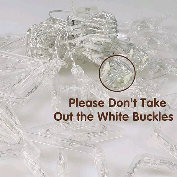 12 STARS CURTAIN STRING LIGHTS, WINDOW CURTAIN LIGHTS WITH 8 FLASHING MODES DECORATION FOR FESTIVALS