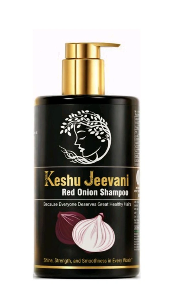Keshu Jeevani Red Onion Shampoo | Ayurvedic Hair Care for Growth and Shine