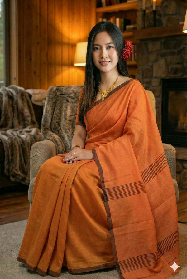 Polyester Muga Light Orange