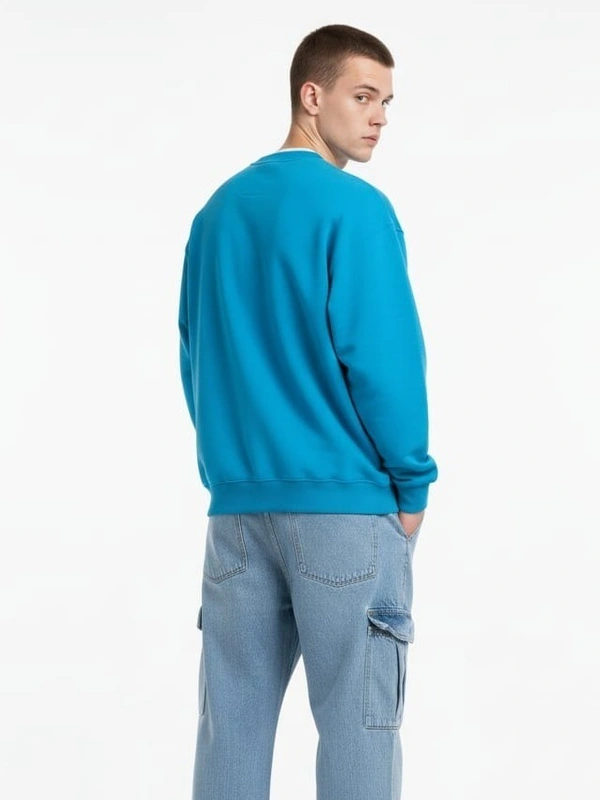 HUGO SAN COSMOM SWEATSHIRT - S, LIGHT BLUE