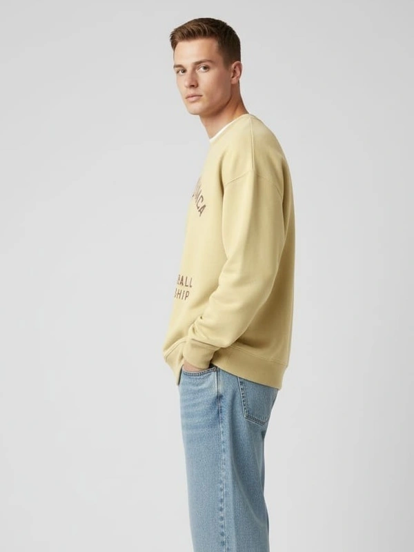 CANTON YMCA OHIO HANDBALL CHAPIONSHIP SWEATSHIRT - XL, LIGHT YELLOW