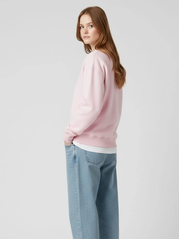 MARJORIE CREWNECK CORNNELIA SWEATSHIRT - L, PINK