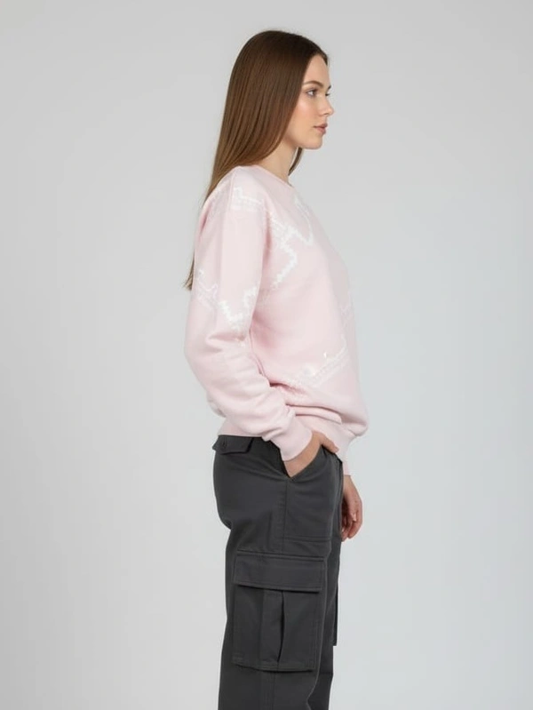 CHEERLEADING QUEEN SWEATSHIRT - S, PINK