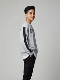 GREY CREWNECK SWEATSHIRT - XL, GREY