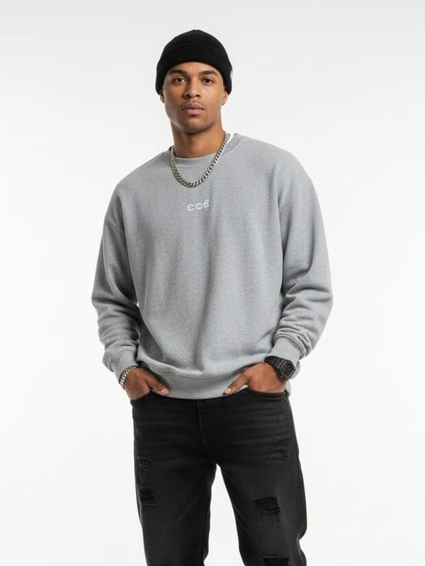 CASUAL SWEATSHIRT - 3XL, GREY