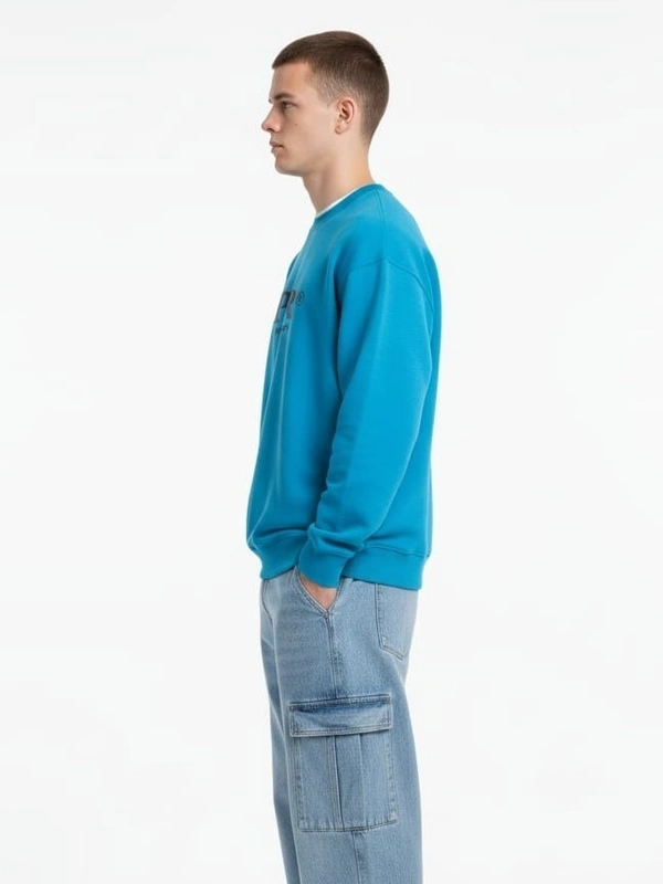 HUGO SAN COSMOM SWEATSHIRT - S, LIGHT BLUE