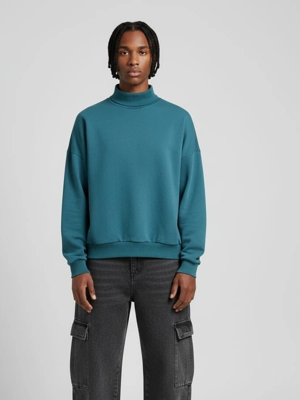 WEEKEND BOXY FIT CREWNECK SWEATSHIRT - XL, GREEN