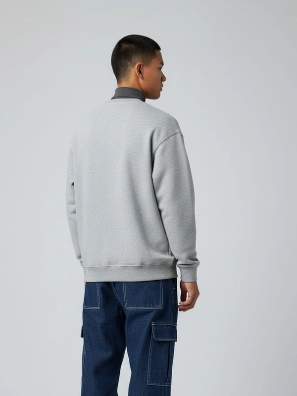 CASUAL SWEATSHIRT - 3XL, GREY