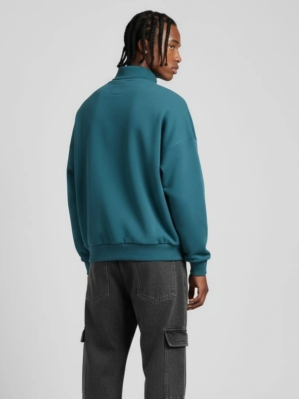 WEEKEND BOXY FIT CREWNECK SWEATSHIRT - XL, GREEN