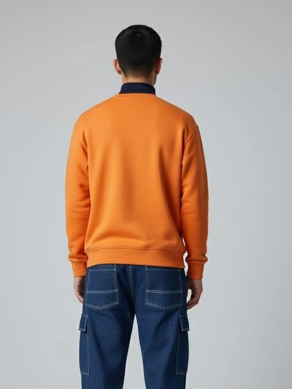 CREWNECK SWEATSHIRT - 3XL, BRIGHT ORANGE