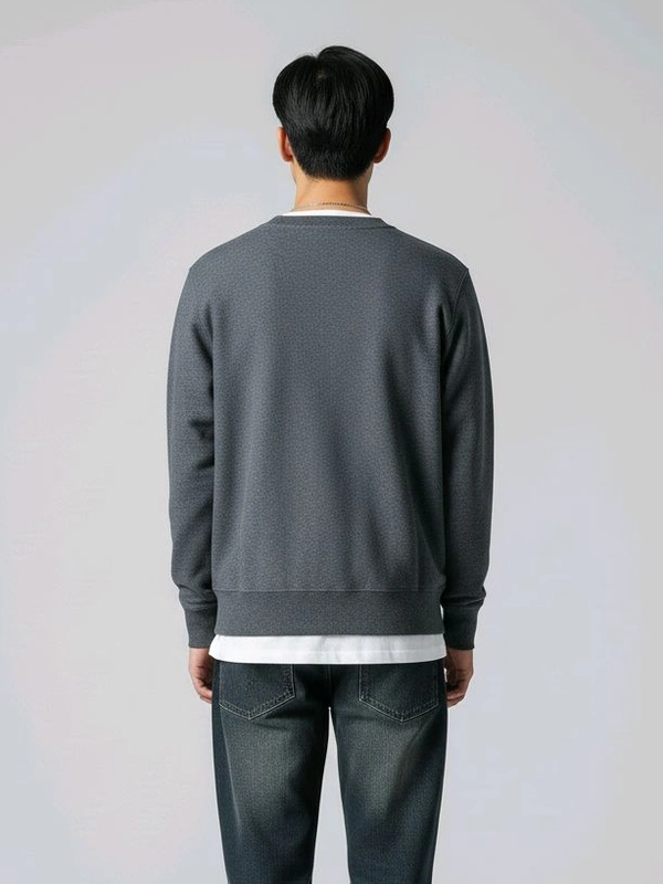 CLASSIC CREWNECK SWEATSHIRT - M, WASHED GREY