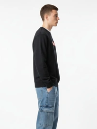 NIKE BLACK REGULAR SWEATSHIRT - M, BLACK