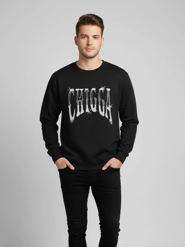 SWEATSHIRT FOR WINTER BY TRENDZI - XL, BLACK