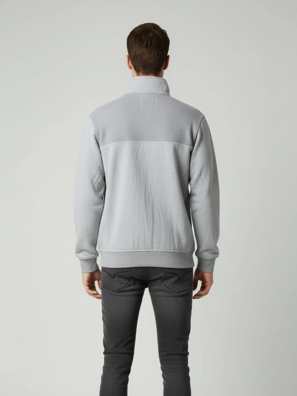 ZIP STONE SWEATSHIRT - M, GREY