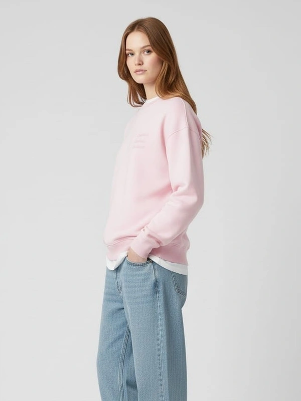 MARJORIE CREWNECK CORNNELIA SWEATSHIRT - L, PINK