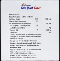 Dr Morepen Calciquick Super Tablet - Strip of 15 Tablets