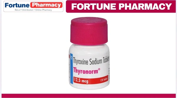 Abbott Thyronorm 12.5mcg Tablet - 120 tablets bottle