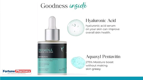 Curetech Skincare Dermina Hyaluronic Acid Serum - 20ml