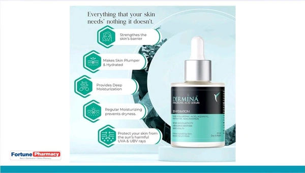 Curetech Skincare Dermina Hyaluronic Acid Serum - 20ml