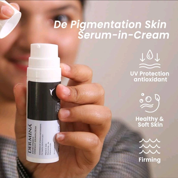 Dermina Jojoba Vitamin E Overnight Serum in Cream
