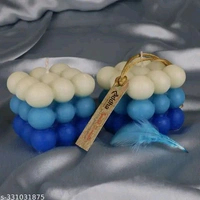 Pure PCENFAP030 Soy Wax Candles| Smokeless Candles| Scented Candles| 3X3 Bubble Candle|White & Pink Color| Set Of 2
- Blue