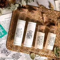 8PC PCENFAP078 Spray Shadow Series Retro Floral Plant Wooden Seal Stamp Pack Diy Scrapbooking, Crafts & Stationery Fun Seal Stamp (PACK OF 8PC)
- Combo Design 3