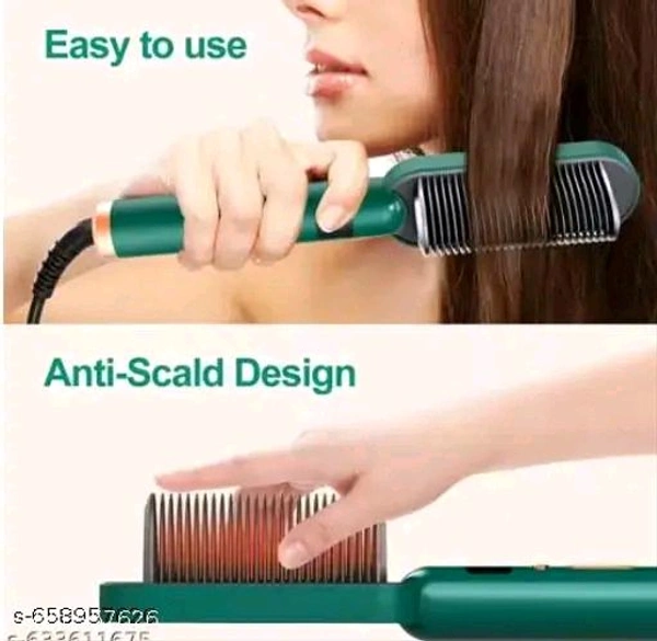 Salon Style Straightener | Hair Smoothing Comb | Fast Heating Technology – Premium Hair Styler for Women & Men